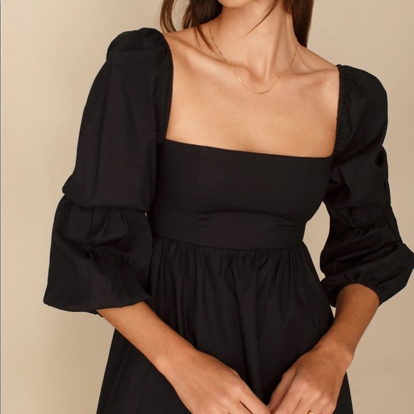 Reformation Michaela Dress Black🖤 - Picture 3 of 6